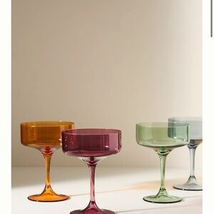 Anthropologie Morgan Glass Coupe Set
